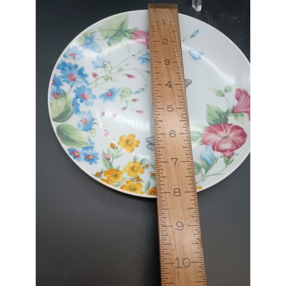 Pfaltzgraff Annabelle Lunch Plate Butterfly Meadow Flowers Floral Salad - Picture 2 of 5